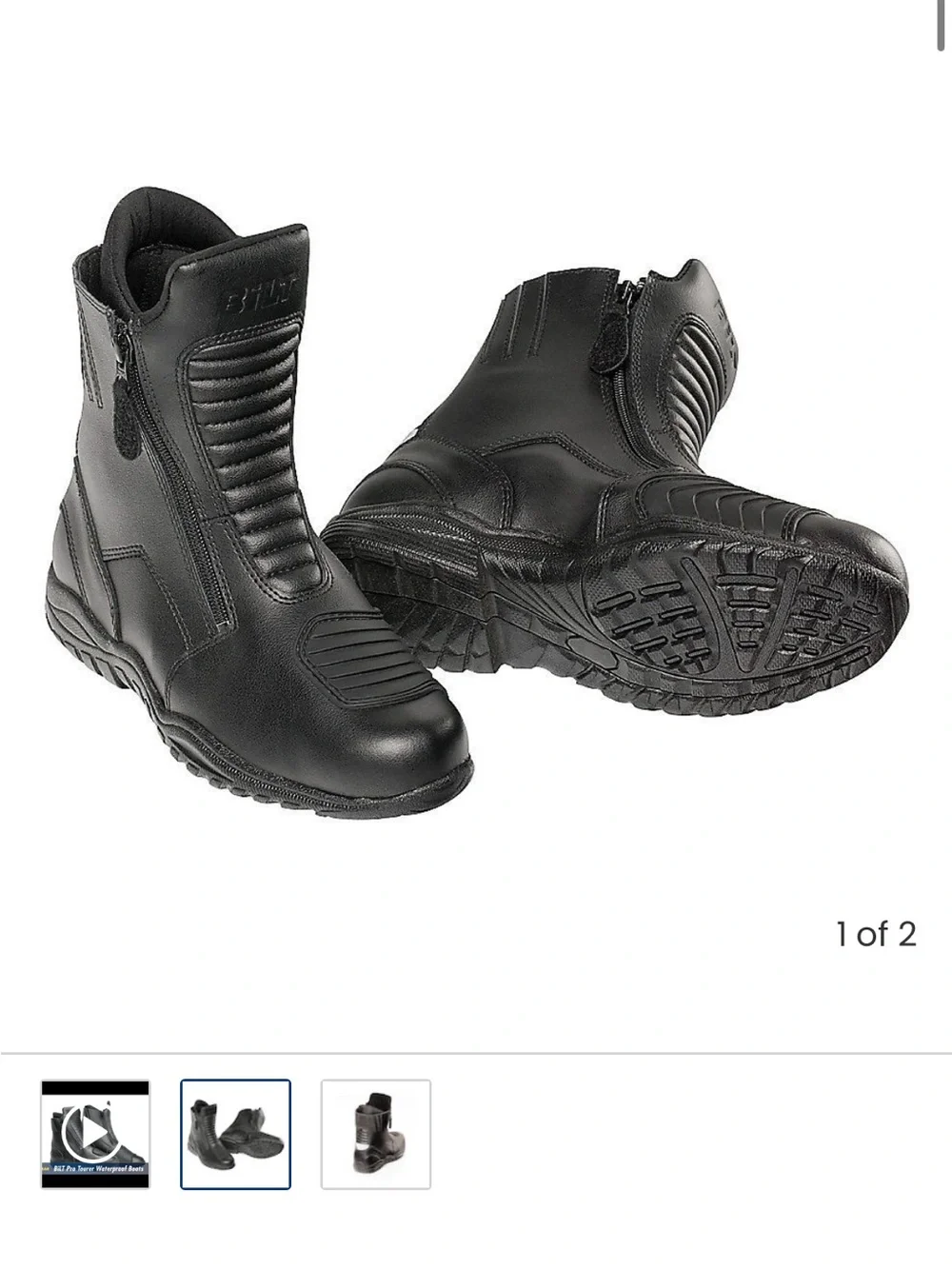 Men's BILT Black Motorcycle Boots
